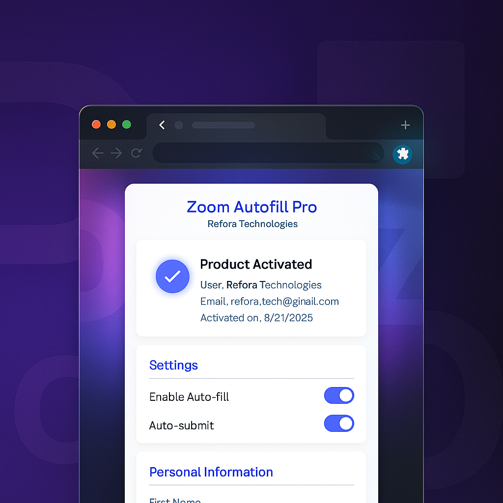 Zoom Autofill Pro
